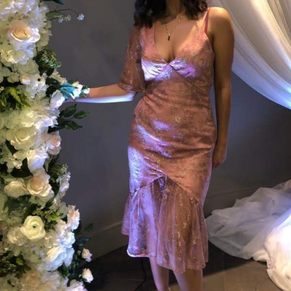 Love & Friends lace flowery pink dress - Picture 4 of 4